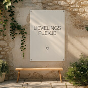 Tuinposter | Lievelingsplekje