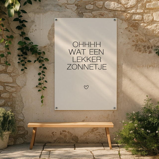 Tuinposter | Wat een lekker zonnetje
