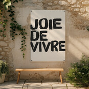 Tuinposter | Joie de vivre | Painted brush