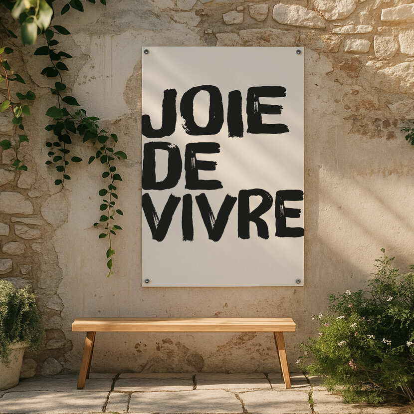 Tuinposter | Joie de vivre | Painted brush