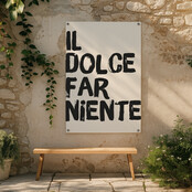 Tuinposter | Il Dolce | Painted brush