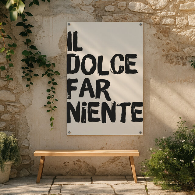 Tuinposter | Il Dolce | Painted brush