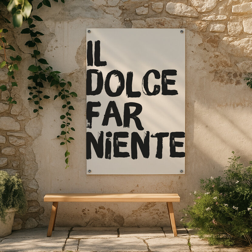 Tuinposter | Il Dolce | Painted brush