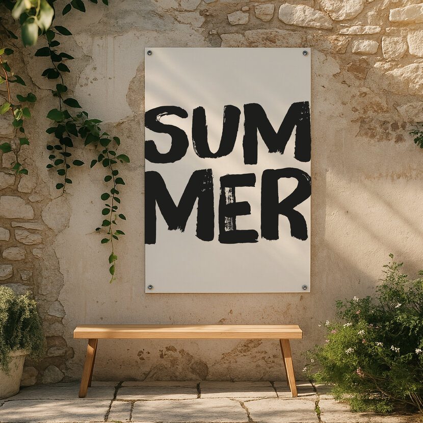 Tuinposter | Summer | Painted brush