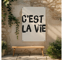 Tuinposter | C'est la vie | Painted brush