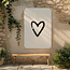 winkeltjevananne.nl Tuinposter | Hart | Painted brush