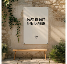 Tuinposter | Fijn buiten | Brush