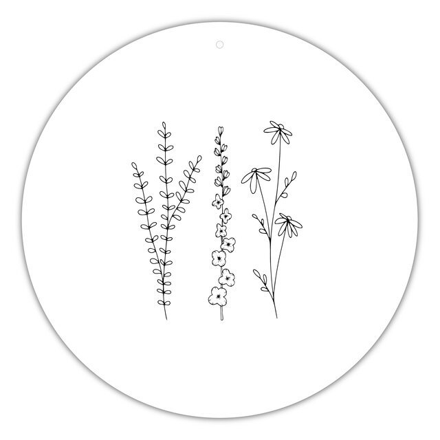 Roundie |  Muurcirkel | Bloom
