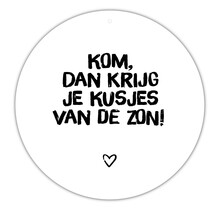 Roundie |  Muurcirkel | Kusjes van de zon