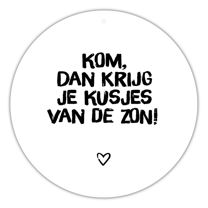 Roundie |  Muurcirkel | Kusjes van de zon