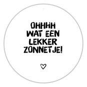 Roundie |  Muurcirkel | Lekker zonnetje
