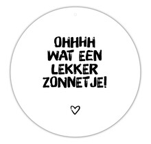 Roundie |  Muurcirkel | Lekker zonnetje