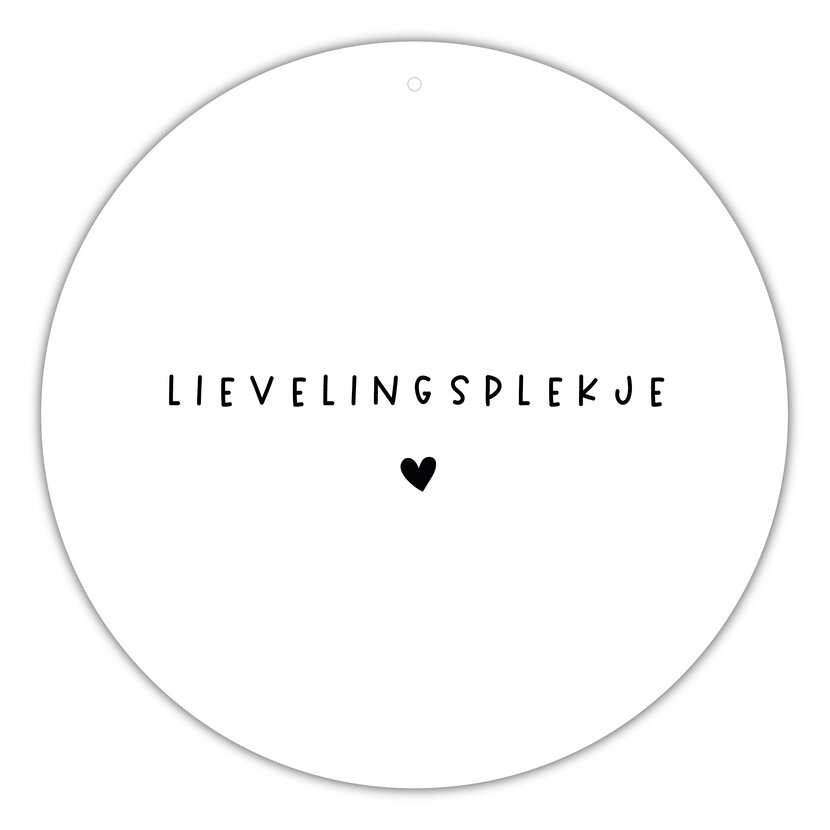 Roundie |  Muurcirkel | Lievelingsplekje