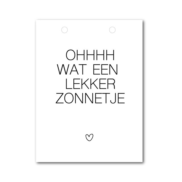 Vlaggetje | Voor je vlaggenlijn | Lekker zonnetje