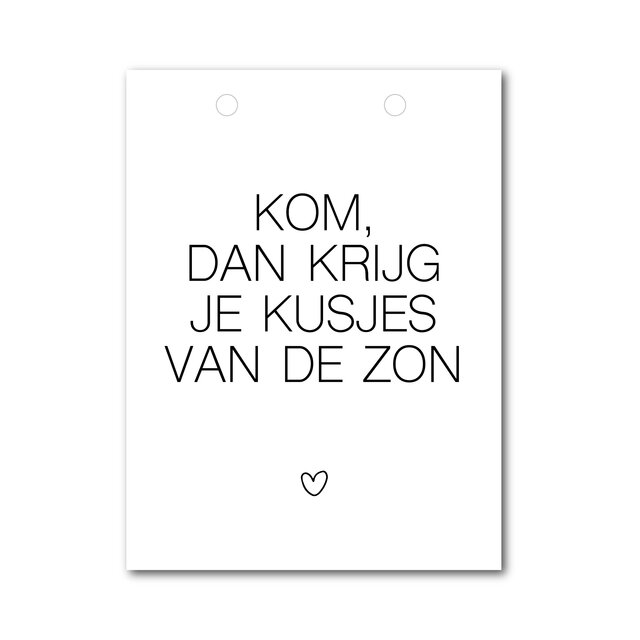 Vlaggetje | Voor je vlaggenlijn | Kusjes van de zon