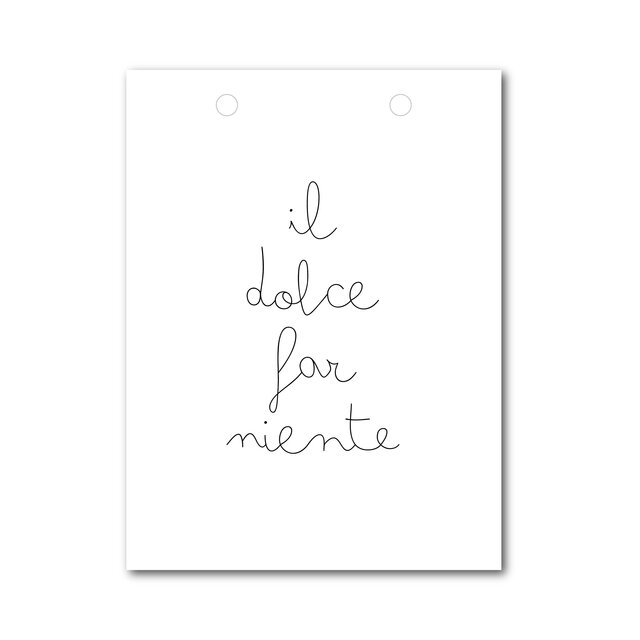 Vlaggetje | Voor je vlaggenlijn | Il dolce far niente