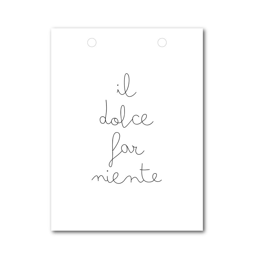 Vlaggetje | Voor je vlaggenlijn | Il dolce far niente