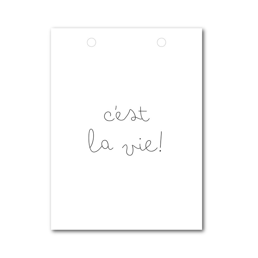 Vlaggetje | Voor je vlaggenlijn | C'est la vie