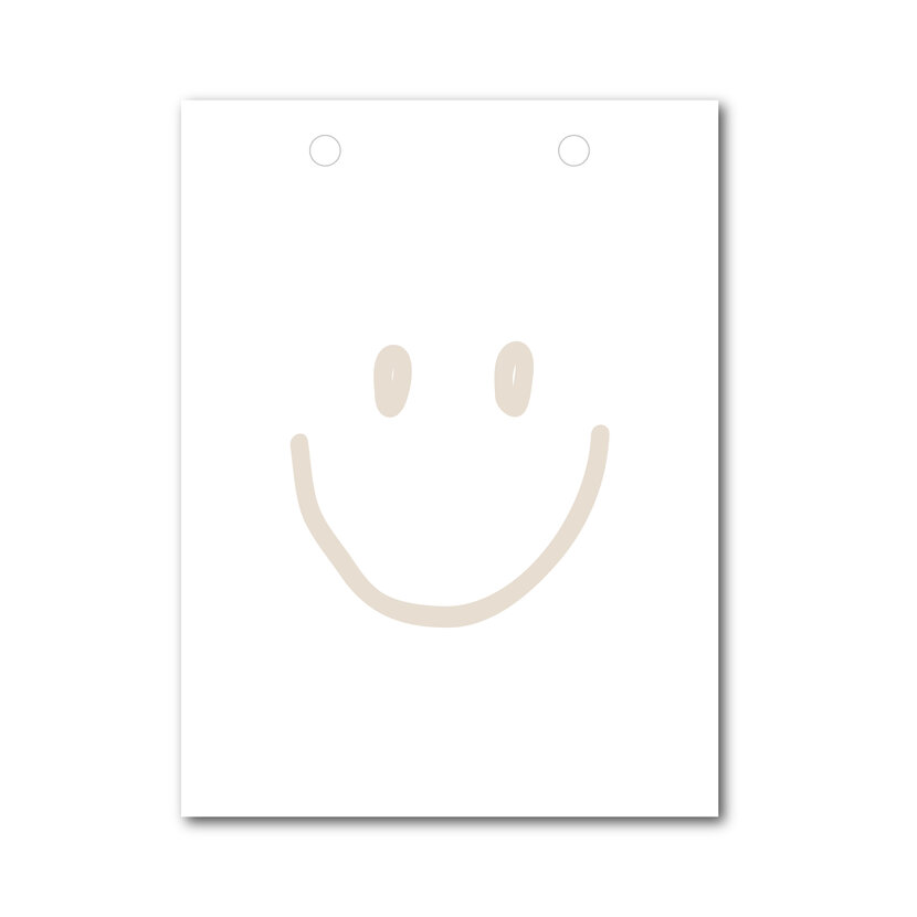 Vlaggetje | Voor je vlaggenlijn | Smile beige