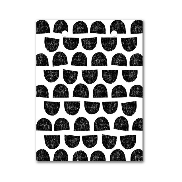 Vlaggetje | Voor je vlaggenlijn | Half moon Zwart