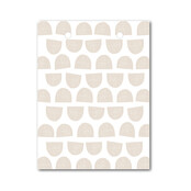 Vlaggetje | Voor je vlaggenlijn | Half moon beige