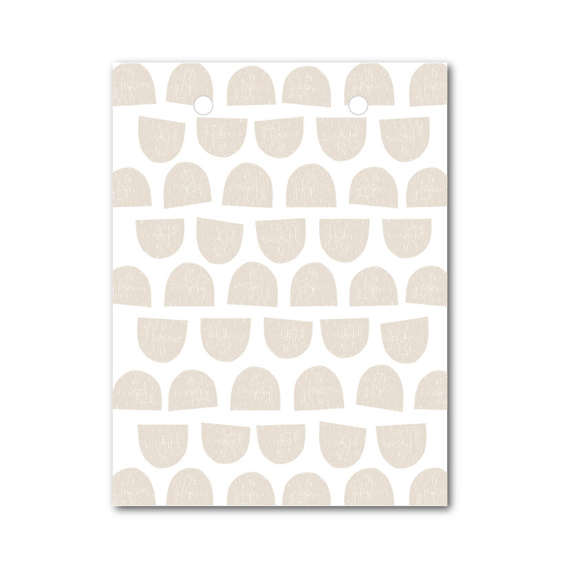 Vlaggetje | Voor je vlaggenlijn | Half moon beige