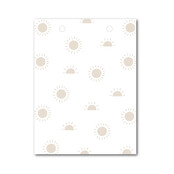 Vlaggetje | Voor je vlaggenlijn | Zonnetjes Beige