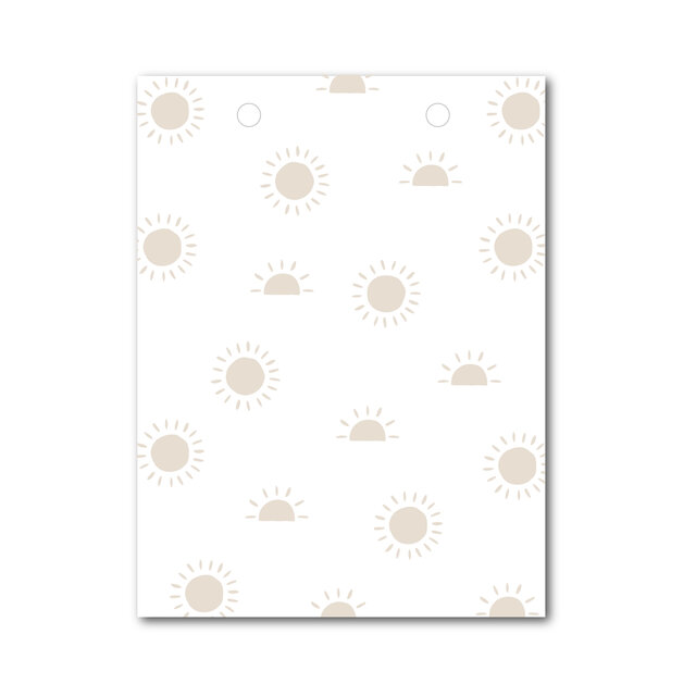 Vlaggetje | Voor je vlaggenlijn | Zonnetjes Beige