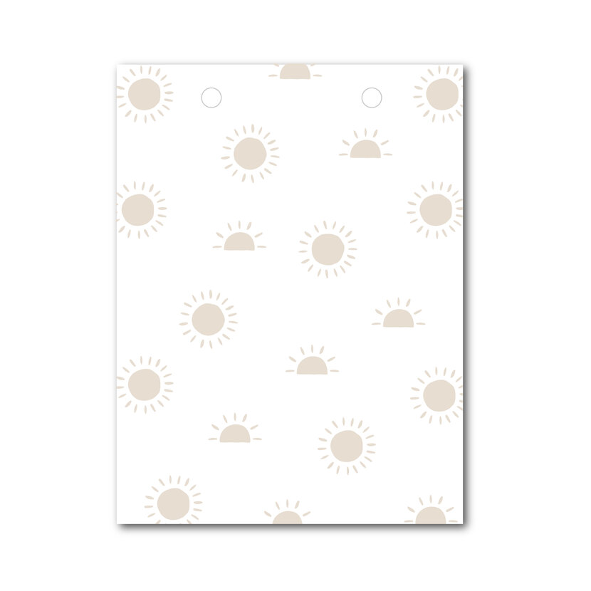 Vlaggetje | Voor je vlaggenlijn | Zonnetjes Beige