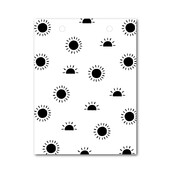 Vlaggetje | Voor je vlaggenlijn | Zonnetjes Zwart