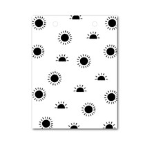 Vlaggetje | Voor je vlaggenlijn | Zonnetjes Zwart