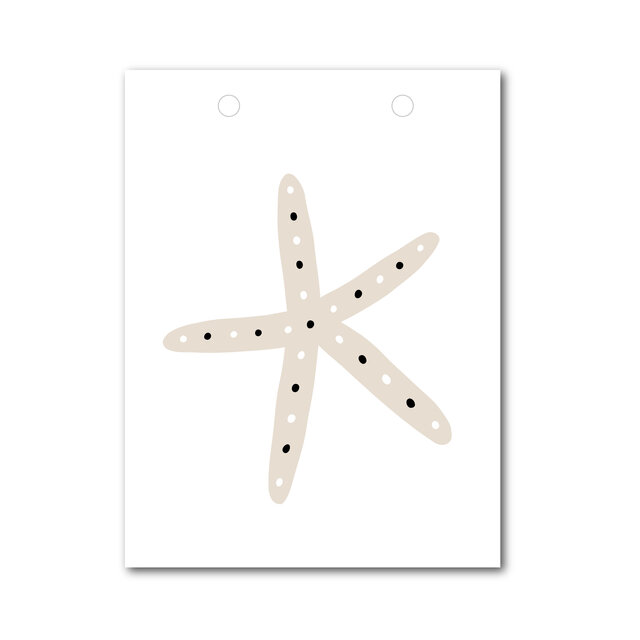 Vlaggetje | Voor je vlaggenlijn | Zeester