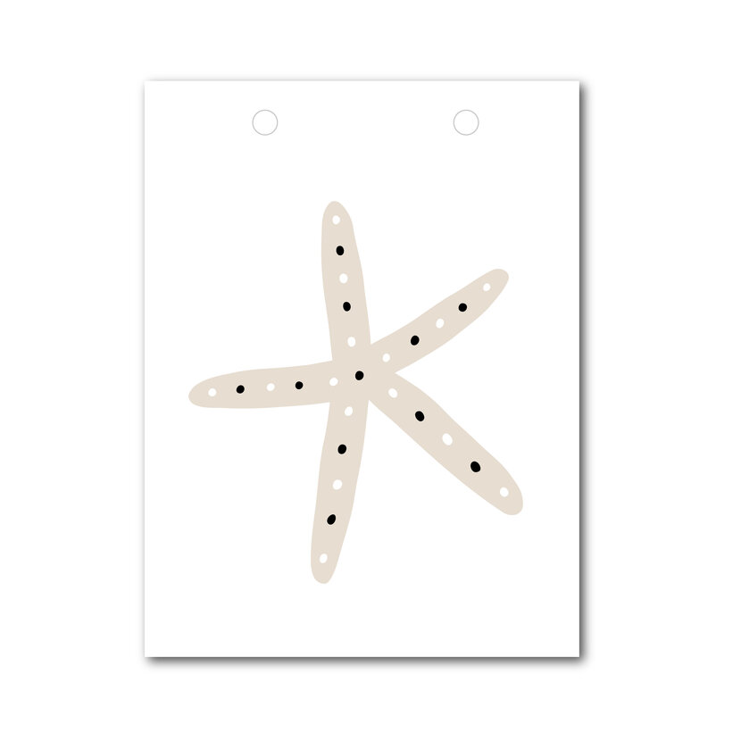 Vlaggetje | Voor je vlaggenlijn | Zeester