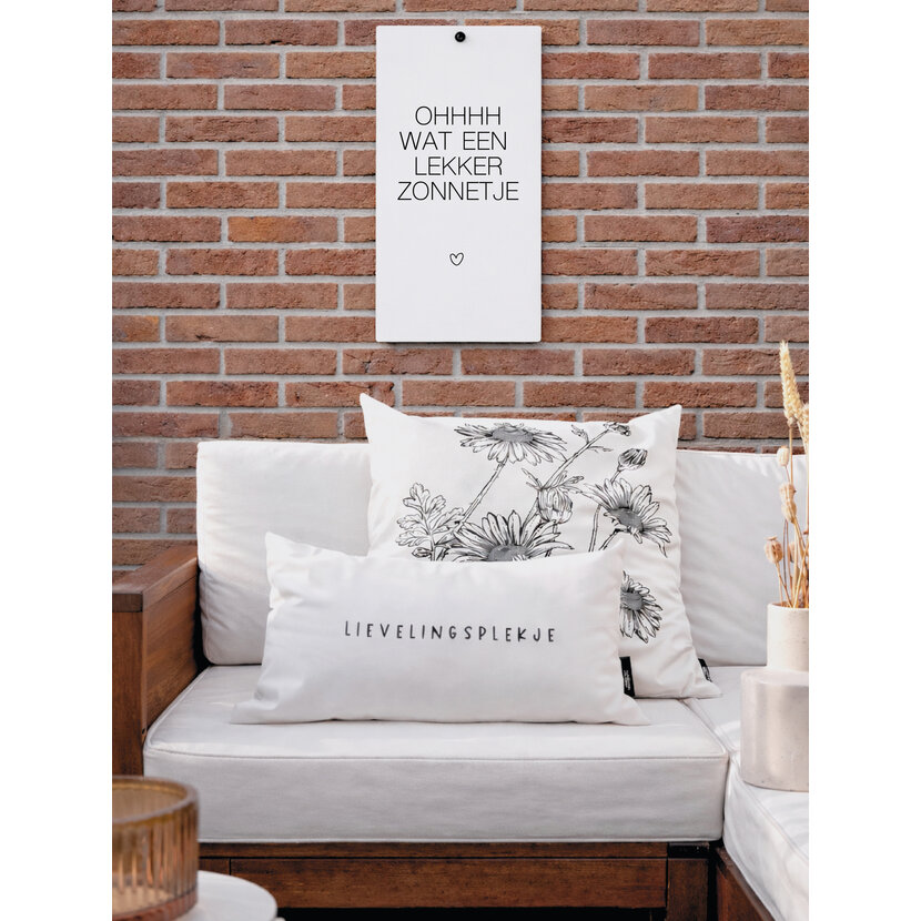 Muurplaat | Lekker zonnetje