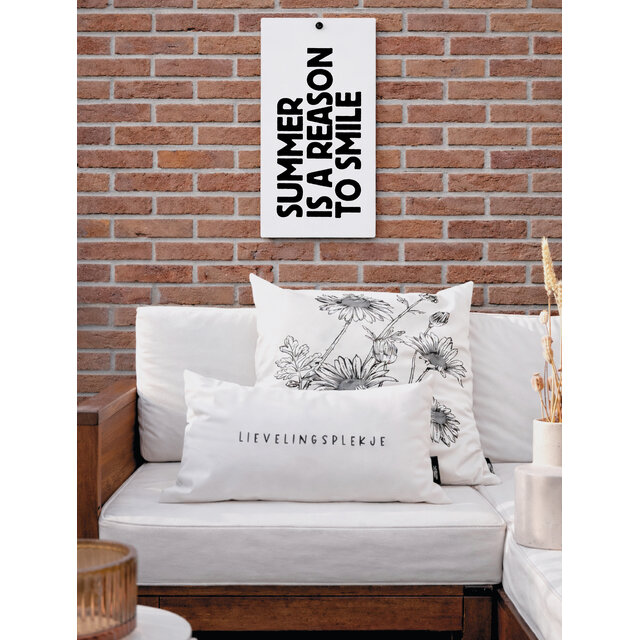 Muurplaat | Summer is a reason to smile