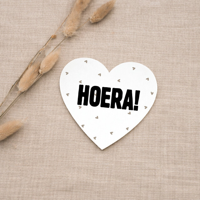 Hart kaartje | Hoera