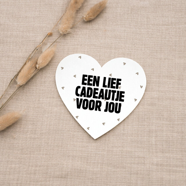 Hart kaartje | Lief cadeautje