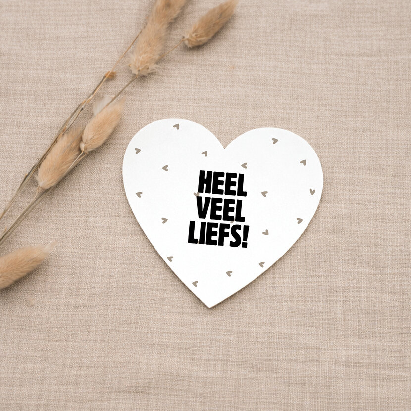 Hart kaartje | Heel veel liefs