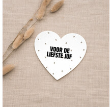 Hart kaartje | Liefste juf