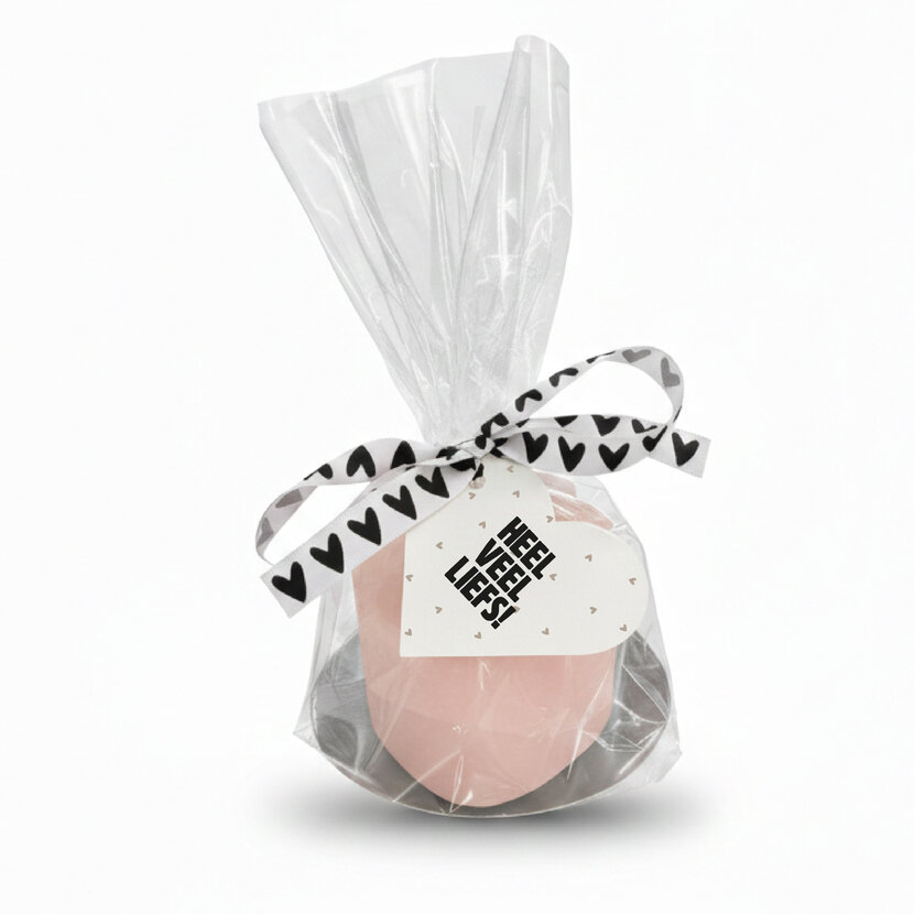 Hart kaars | Blush | Heel veel liefs
