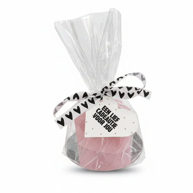 Hart kaars | Pink | Lief cadeautje voor jou