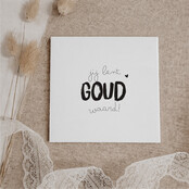 Oud Hollands tegeltje | 11 CM | Jij bent goud waard