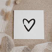 Oud Hollands tegeltje | 11 CM | Brushed heart