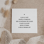 Oud Hollands tegeltje | 11 CM | Ik hou je vast