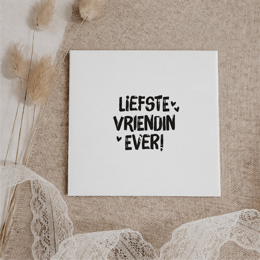 Oud Hollands tegeltje | 11 CM | Liefste vriendin