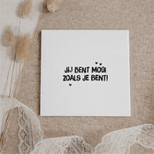 Oud Hollands tegeltje | 11 CM | Mooi zoals je bent