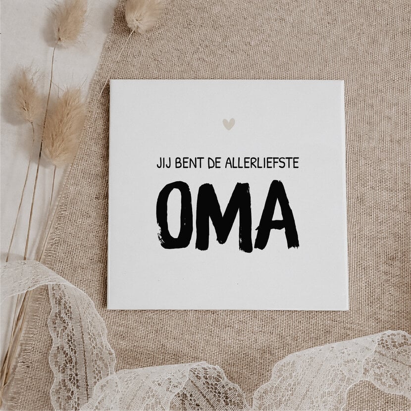 Oud Hollands tegeltje | 11 CM | Oma