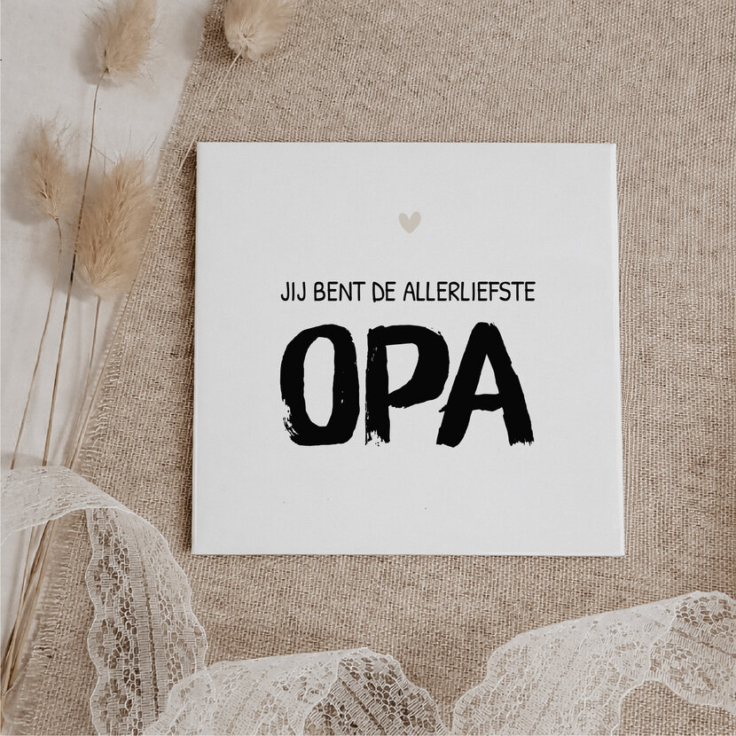 Oud Hollands tegeltje | 11 CM | Opa