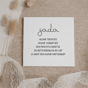 Gepersonaliseerd tegeltje | 11 CM | Naam | Hartendief