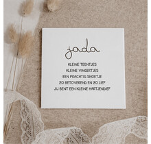 Gepersonaliseerd tegeltje | 11 CM | Naam | Hartendief